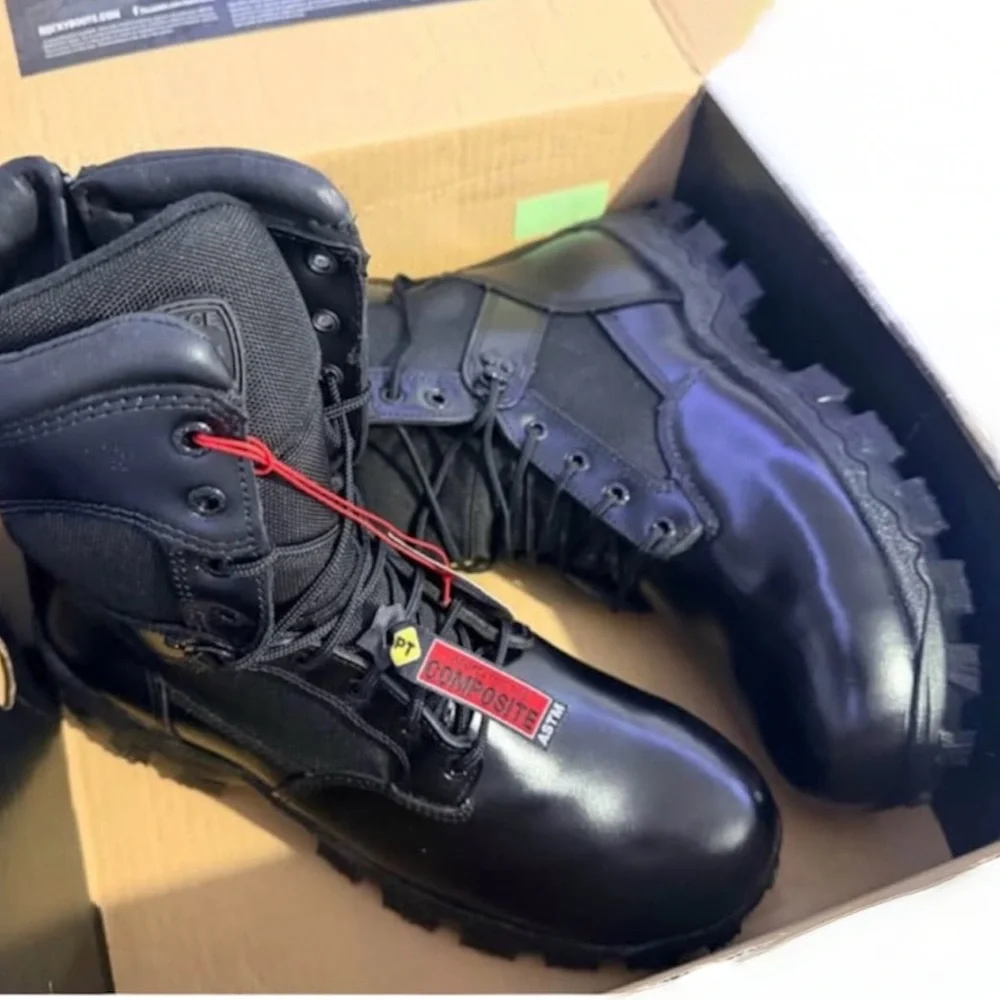 Rocky Black Tactical Composite-Toe Duty Boots